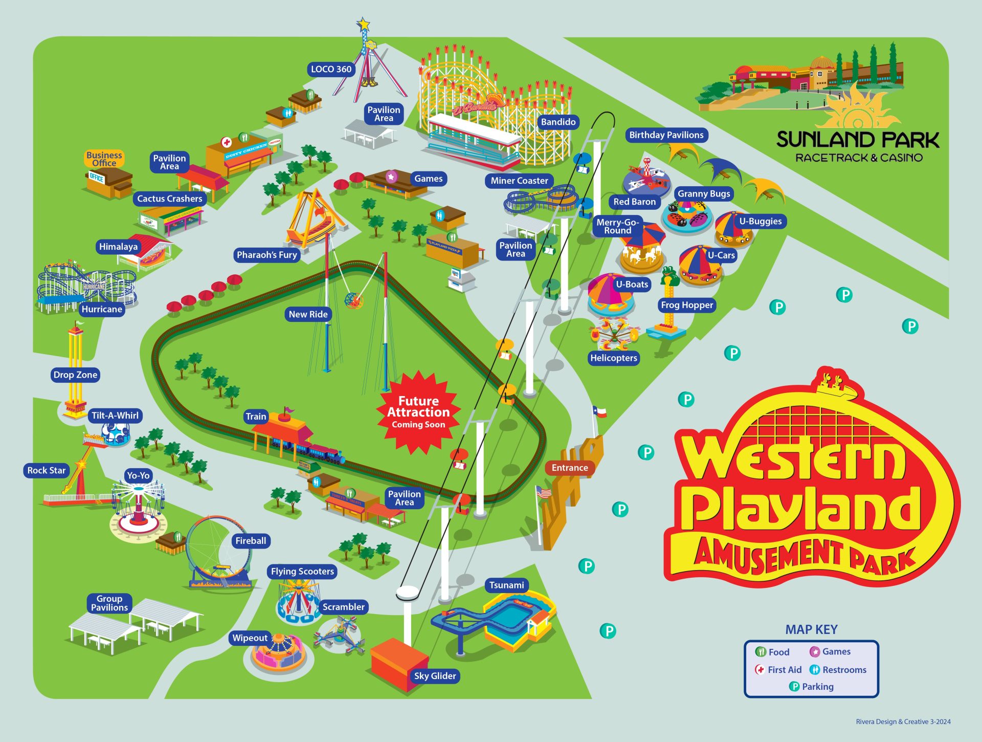 Western Playland master map